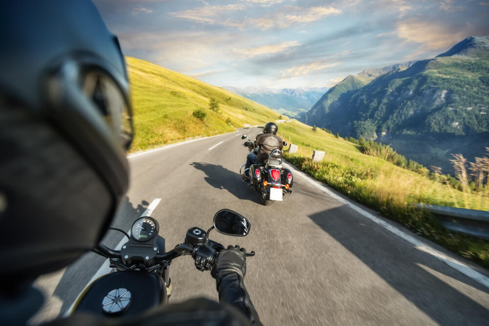 Rakouská dálnice motocykly